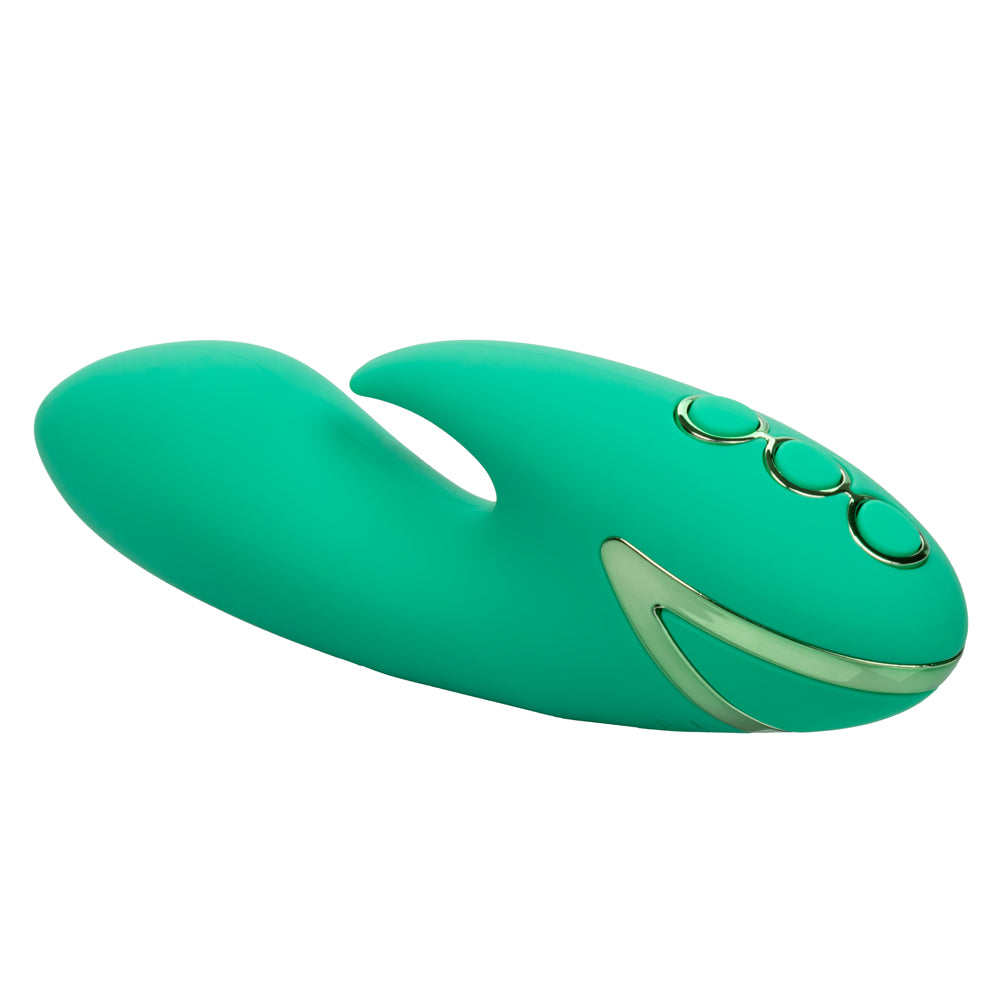 California Dreaming - Sierra Sensation - travel-sized rabbit vibrator has a flexible clitoral teaser & a bulbous G-spot shaft with 10 vibration modes, Power Boost action & a travel lock feature. 5