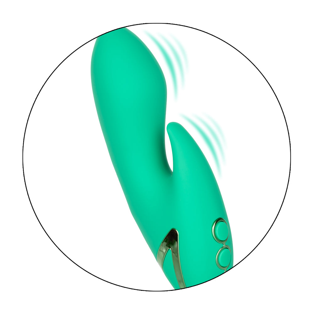 California Dreaming - Sierra Sensation - travel-sized rabbit vibrator has a flexible clitoral teaser & a bulbous G-spot shaft with 10 vibration modes, Power Boost action & a travel lock feature. 7