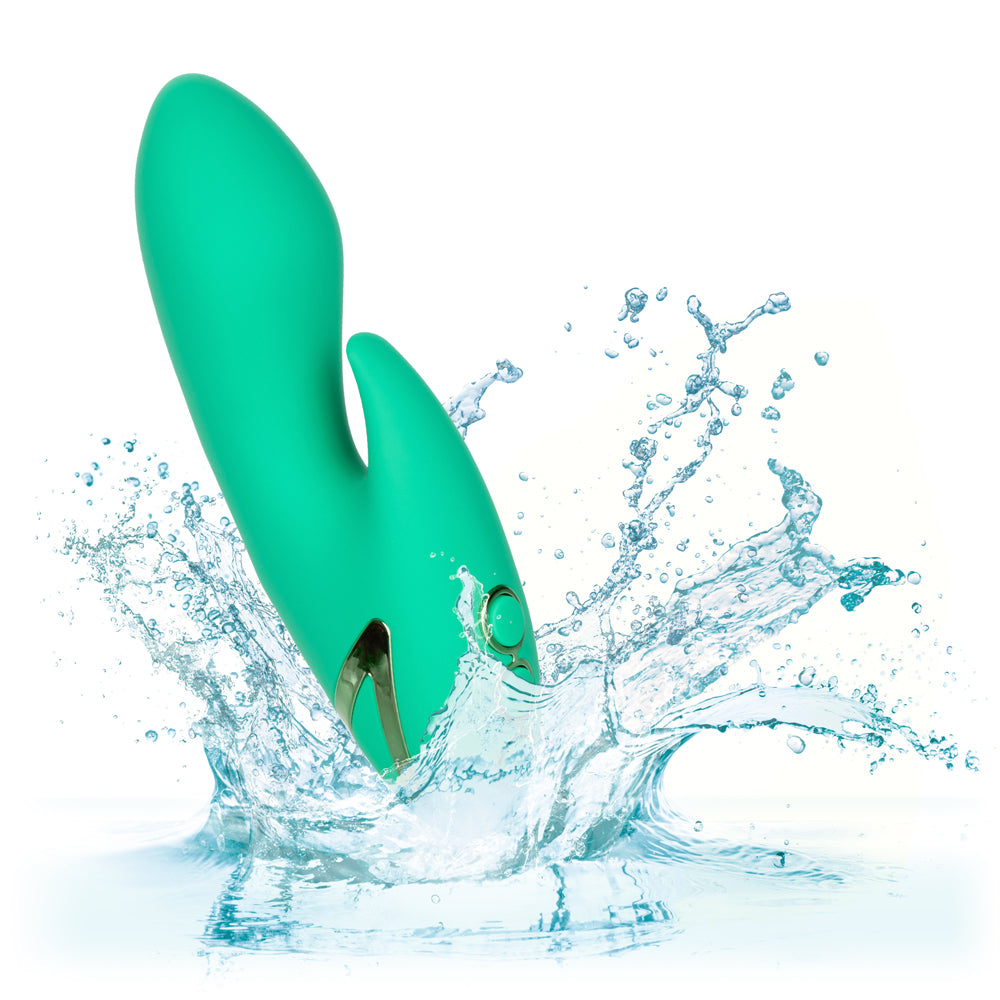 California Dreaming - Sierra Sensation - travel-sized rabbit vibrator has a flexible clitoral teaser & a bulbous G-spot shaft with 10 vibration modes, Power Boost action & a travel lock feature. 8
