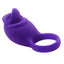 Silicone Love Ring - Tongue has 10 wicked vibration modes & a tongue-shaped clitoral stimulator for her pleasure. Waterproof & rechargeable for easy, endless fun. Purple. (2)