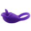 Silicone Love Ring - Tongue has 10 wicked vibration modes & a tongue-shaped clitoral stimulator for her pleasure. Waterproof & rechargeable for easy, endless fun. Purple. (3)
