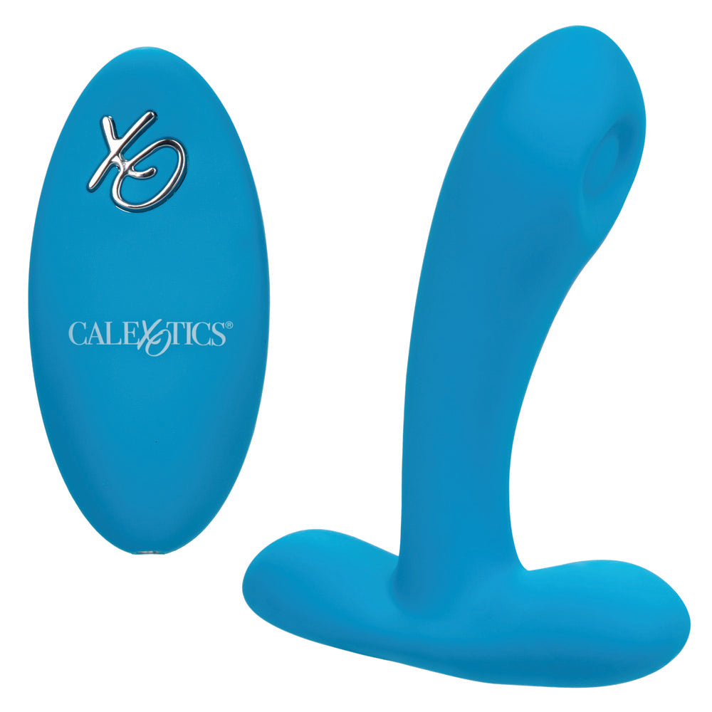 Silicone remote pulsing pleaser perfectly positions the bulbous thumping head against your G-spot & has 12 pulsation patterns.