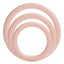 Silicone Support Rings - set of 3 differently-sized cockrings are durable & stretchy. Ivory 3