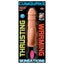 Skinsations Cumquake Thrusting Warming Rabbit Vibrator has a phallic head & dual independent motors for 7 thrusting modes & 8 clitoral vibration patterns + a warming function. Package.