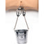 Master Series - Slave Bucket With Labia & Nipple Clamps - bucket hangs from 2 chains that clamp onto your sub's nipples or labia while you add weight to test their pain limits. (6)