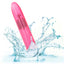 Sparkle 3-Speed Waterproof Mini Vibe has a tapered tip for pinpoint pleasure & has 3 vibration speeds packed in a fun glittery body. Pink-waterproof.