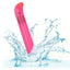 Sparkle 3-Speed Waterproof Slim G-Vibe has a long, slender body & an angled tip to target your G-spot w/ 3 vibration speeds. Pink-waterproof.