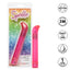 Sparkle 3-Speed Waterproof Slim G-Vibe has a long, slender body & an angled tip to target your G-spot w/ 3 vibration speeds. Pink-package & features.