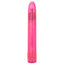 Sparkle 3-Speed Waterproof Slim Vibe has a long, slender body & a tapered tip w/ 3 vibration speeds to enjoy in a fun glittery body. Pink.