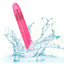 Sparkle 3-Speed Waterproof Slim Vibe has a long, slender body & a tapered tip w/ 3 vibration speeds to enjoy in a fun glittery body. Pink-waterproof.