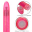 Sparkle 3-Speed Waterproof Slim Vibe has a long, slender body & a tapered tip w/ 3 vibration speeds to enjoy in a fun glittery body. Pink-features.
