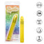 Sparkle 3-Speed Waterproof Slim Vibe has a long, slender body & a tapered tip w/ 3 vibration speeds to enjoy in a fun glittery body. Yellow-features.