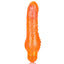  Sparkle - Shimmer Stud has a phallic head & veiny shaft for your internal pleasure, all in a bright glittery finish. Orange. (5)