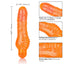  Sparkle - Shimmer Stud has a phallic head & veiny shaft for your internal pleasure, all in a bright glittery finish. Orange. Features. (2)