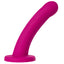 Sportsheets Galaxie 7" Solid Silicone Dildo offers a full, firm & heavy feeling w/ a bulbous head + curved shaft for G-spot/P-spot play.