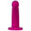 Sportsheets Galaxie 7" Solid Silicone Dildo offers a full, firm & heavy feeling w/ a bulbous head + curved shaft for G-spot/P-spot play. (4)