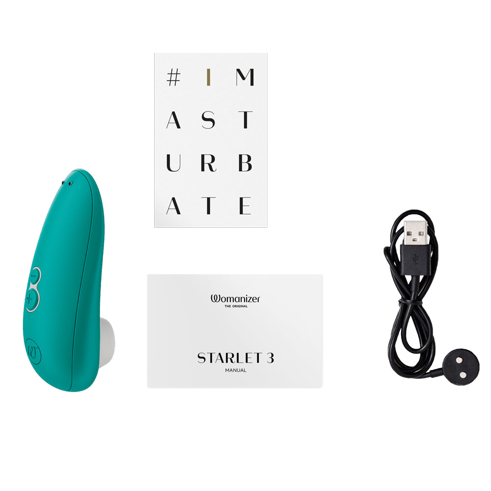 Womanizer Starlet 3 offers contactless clitoral stimulation w/ Pleasure Air Technology in 6 intensity levels. Turquiose (5)