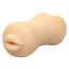Stroke-It Mouth/Ass - open-ended oral & anal stroker has dual realistic sculpted openings & a textured interior