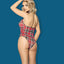 Sunspice Plaid Cutout Teddy Schoolgirl Costume has a plunging keyhole from collarbone to navel with a front-tie collared halter neck & high-cut leg to emphasise your hips & rear! (5)