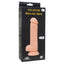 Escapade - Superior 6" Silicone Dong - realistically shaped vibrating dong features 10 thrilling vibration modes + one-key burst mode. Flesh, box