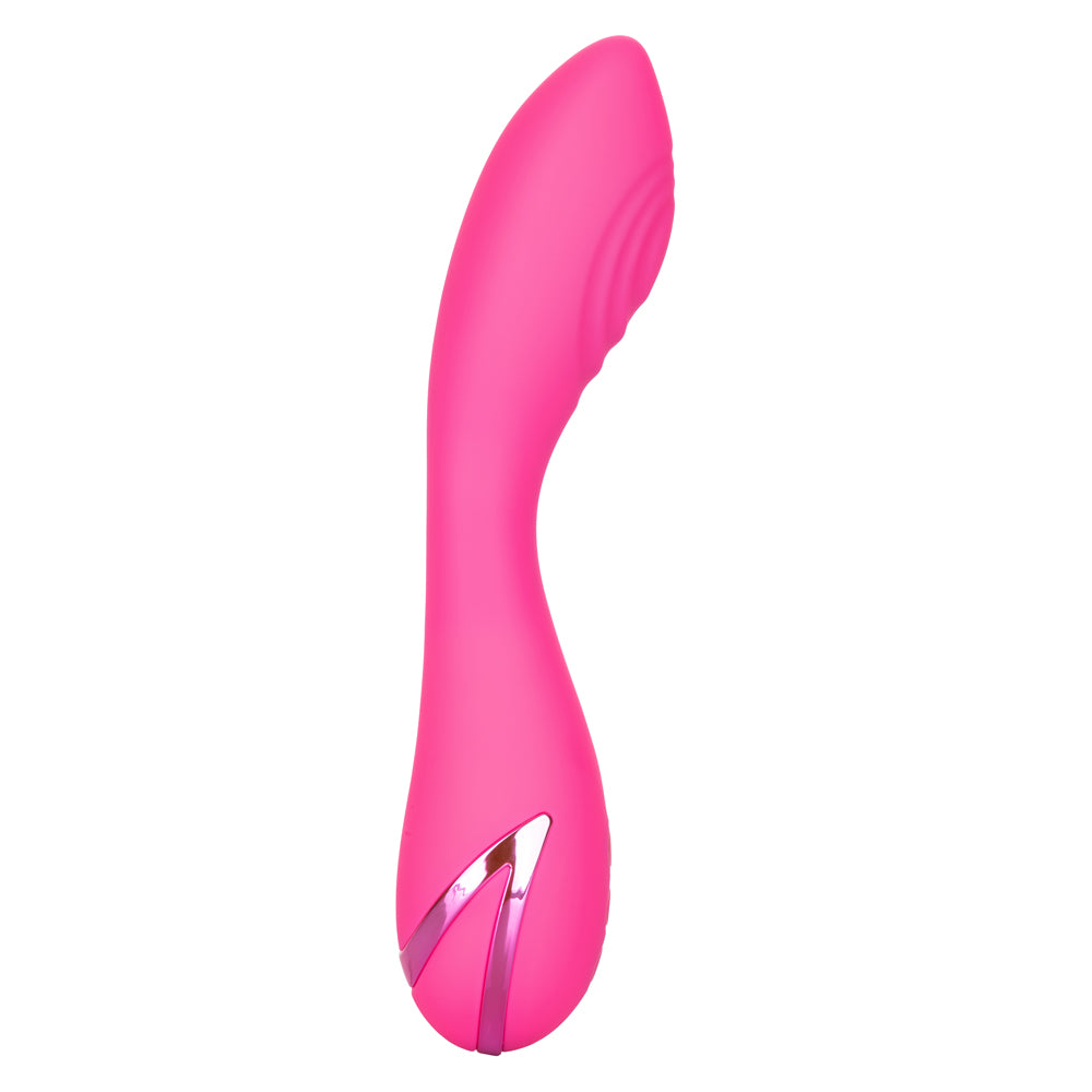 California Dreaming - Surf City Centerfold - vibrator has 3 thumping pulsation intensities & 10 vibration modes in its bulbous, ridged G-spot head, plus a Power Boost for ultimate G-spot pleasure. Pink 3