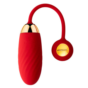 Svakom Ella Neo Interactive Vibrating Egg Bullet is BlueTooth app-compatible so you can enjoy 11 vibration modes remotely w/ anyone, anytime, anywhere.