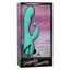 California Dreaming - Tahoe Temptation - rabbit vibrator with a rounded clitoral teaser. 10 vibration modes and 3 shaft vibration settings. Green, box
