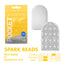 Tenga Pocket-Sized Masturbator - Spark Beads Texture comes in a resealable pouch for hygienic disposal & is made from stretchy yet firm material to bring out the soft texture detail. (2)