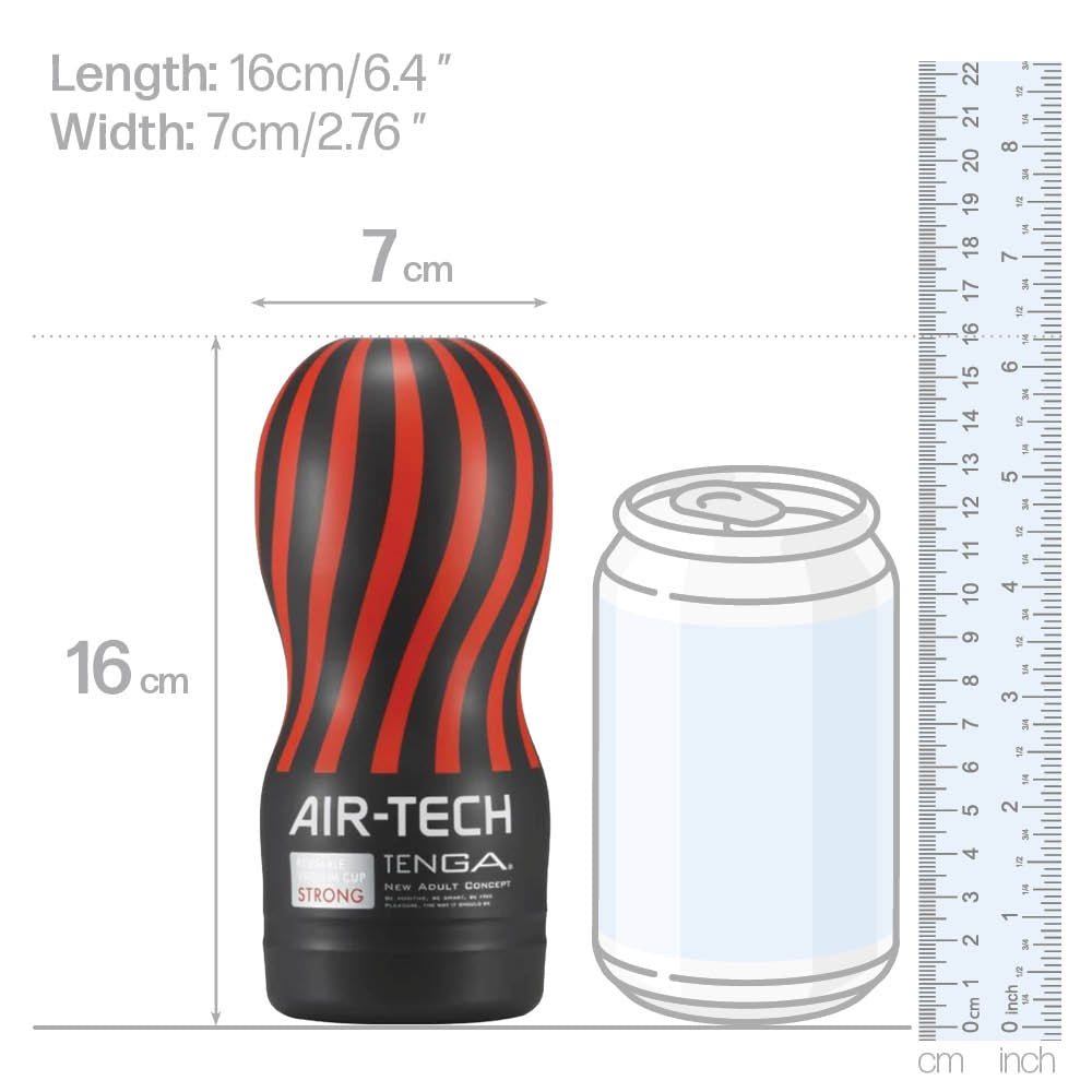 Experience strong, controllable suction w/ this reusable TENGA masturbator! Modelled after the Original Vacuum Cup male sex toy in a firmer material & texture. Dimension.
