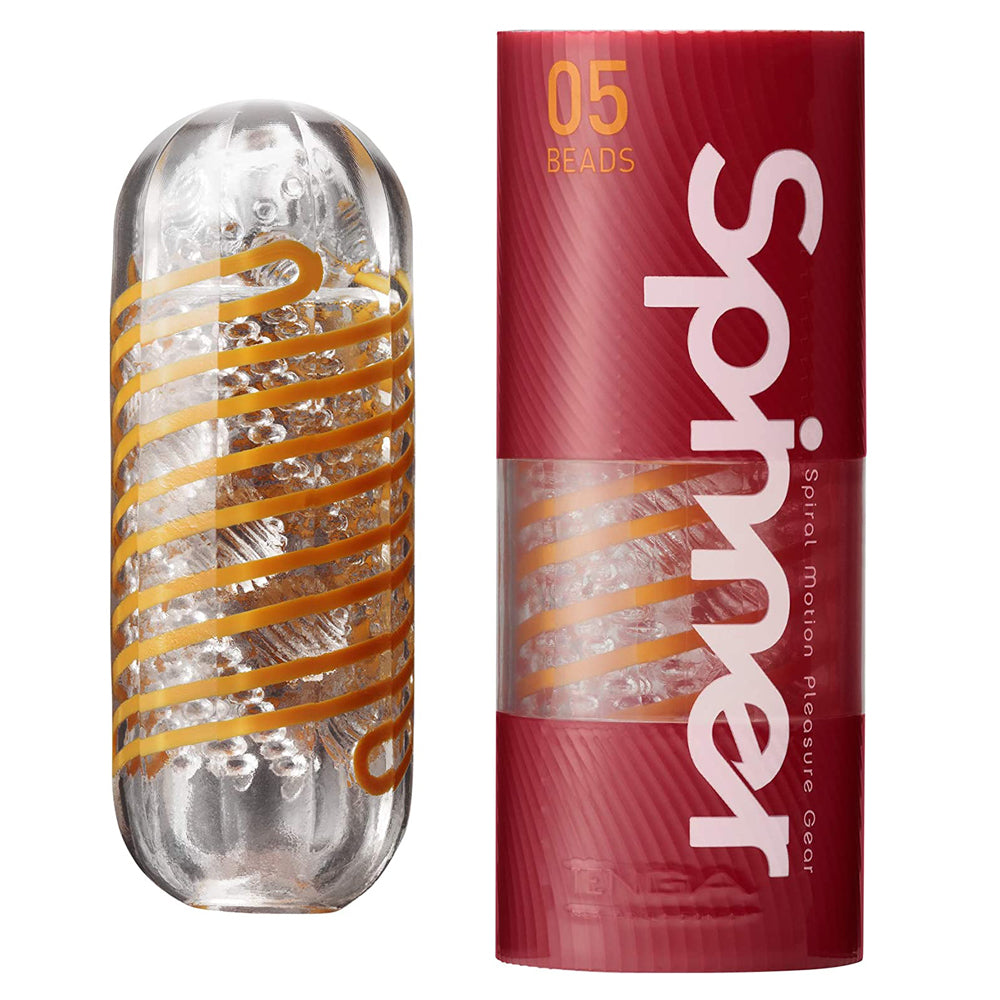 Tenga Spinner - Beads - innovative masturbator is a gel sleeve w/ a spherical texture & an internal coil that twists the sleeve around you as you stroke for awesome stimulation.