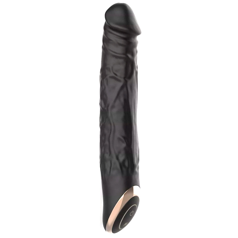 Winyi Terry Black & Gold Realistic Penis Vibrating Dildo Toy Sexyland Winyi Terry Black & Gold Realistic Penis Vibrating Dildo Toy Sexyland