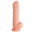 Escapade - The Expert 6" Silicone Dong - realistic dildo has a thick & veiny straight shaft with 10 vibration modes, rotation & a one-key burst mode. Flesh