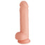 Escapade - The Expert 6" Silicone Dong - realistic dildo has a thick & veiny straight shaft with 10 vibration modes, rotation & a one-key burst mode. Flesh (3)
