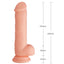 Escapade - The Expert 6" Silicone Dong - realistic dildo has a thick & veiny straight shaft with 10 vibration modes, rotation & a one-key burst mode. Flesh, size details