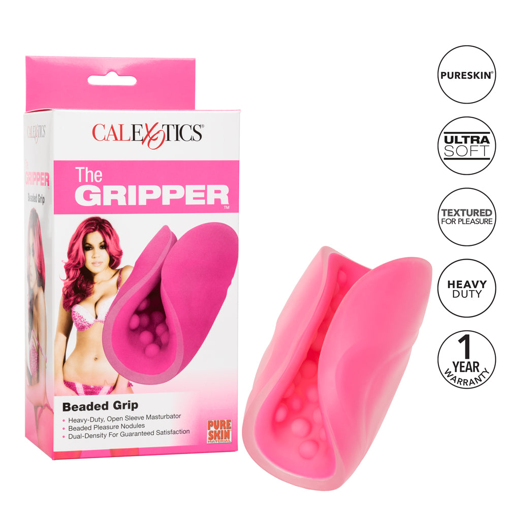 The Gripper Open Masturbator - Beaded Grip is textured with pleasure nodules to add sensational fun to your stroking sessions, solo or partnered. Features. (2)