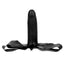 The Original Accommodator Latex Strap-On Facial Dildo adds penetration to oral fun while also freeing up the wearer's mouth & both partners' hands for even more stimulation. Black. (4)
