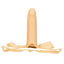 The Original Accommodator Latex Strap-On Facial Dildo adds penetration to oral fun while also freeing up the wearer's mouth & both partners' hands for even more stimulation. Ivory. (4)