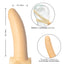 The Original Accommodator Latex Strap-On Facial Dildo adds penetration to oral fun while also freeing up the wearer's mouth & both partners' hands for even more stimulation. Ivory. Features.