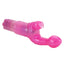  The Original Bunny Kiss Rabbit Vibrator offers dual stimulation with its insertable internal G-spot head & bunny-shaped clitoral stimulator. Pink. (4)