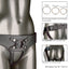 Her Royal Harness The Regal Empress Strap-On Harness - adjustable vegan leather strap-on harness has a velvet interior lining & 3 O-rings to use w/ dildos of any size. 4