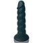 The Thrill of Joy - Rowan Dildo - medium is here to fulfil your fantasies of being filled! This dong features a ridged phallic-shaped head and its shaft is adorned with a raised spiralling helix pattern for extra stimulation along your sensitive inner walls as it thrusts in and out of you. Black.