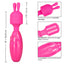  Tiny Teasers Bunny Mini Vibrating Wand includes a removable silicone rabbit head & has 3 vibration speeds, all in a travel-friendly body w/ flexible neck. Features.