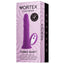 FemmeFunn Vortex Series 2.0 - Wireless Turbo Shaft - liquid silicone dildo has 8 whisper-quiet vibration modes & 360° rotation + a Turbo Mode. Purple, box