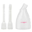 CalExotics Ultimate Douche Anal Enema Cleansing System - transparent container with 2 differently sized nozzles. Clear colour 3