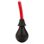 Ultra Douche - detachable douche has an easy-squeeze 190ml PVC bulb & a curved nozzle with multi-directional spray for the utmost hygienic anal cleansing. Black with Red nozzle