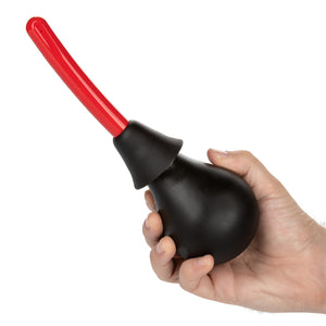 Ultra Douche - detachable douche has an easy-squeeze 190ml PVC bulb & a curved nozzle with multi-directional spray for the utmost hygienic anal cleansing. Black with Red nozzle 2
