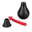 Ultra Douche - detachable douche has an easy-squeeze 190ml PVC bulb & a curved nozzle with multi-directional spray for the utmost hygienic anal cleansing. Black with Red nozzle 5