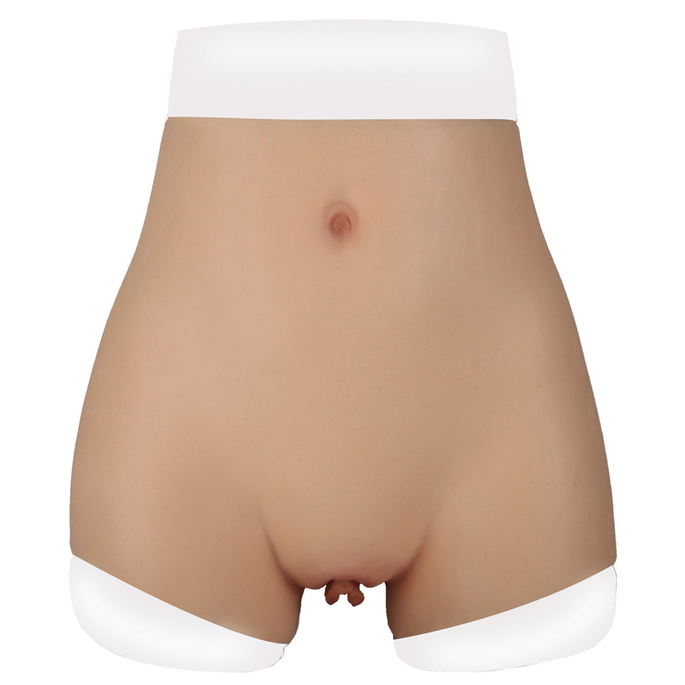 Ultra-Realistic Silicone Vagina Gaff Underwear is great for MTF journeys, drag or cross-dressing & has realistic sculpting including a functional vaginal opening.