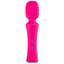 FemmeFunn - Ultra Wand - ergonomic wand has a comfy handle & flexible head that contains 10 vibration modes. rechargeable, textured body. Pink