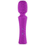 FemmeFunn - Ultra Wand - ergonomic wand has a comfy handle & flexible head that contains 10 vibration modes. rechargeable, textured body. Purple